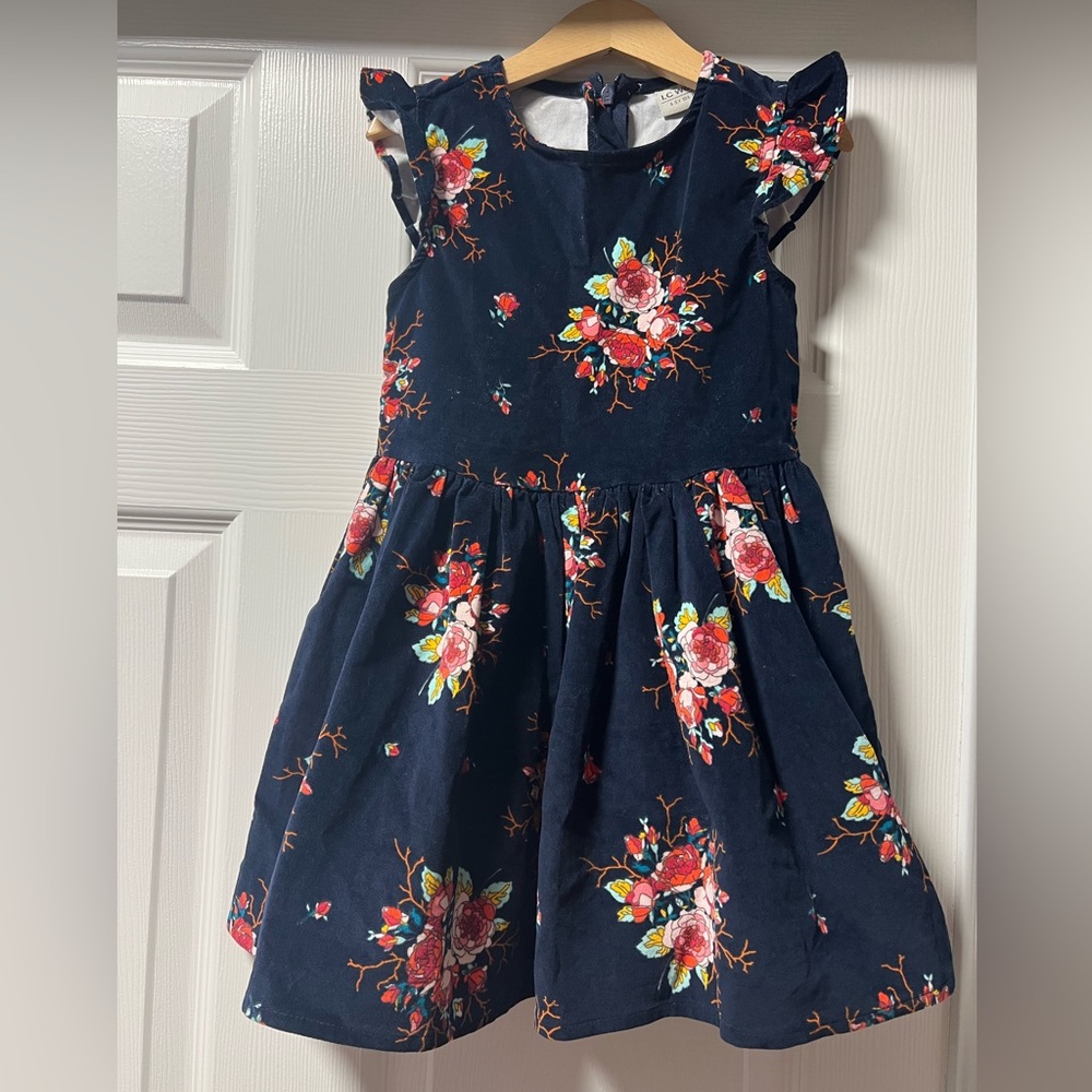 Like New - Girls Floral Dress 4-5 Years